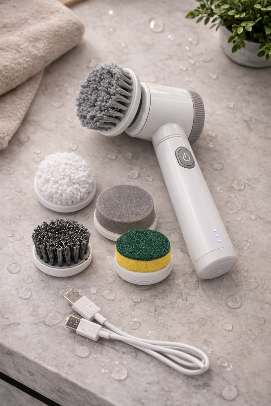 Cepillo Eléctrico de Limpieza 5-en-1