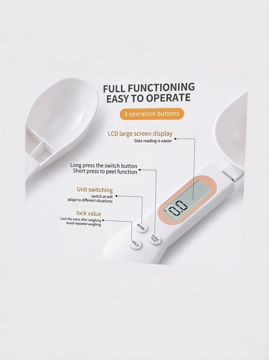 Cuchara Báscula Digital de Cocina LCD – Medidor de Precisión 0,1g-500g